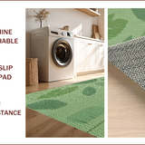 Ultra Soft Area Rug, Non Slip, Stain Resistant, Washable Area Rugs for Living Room, Bedroom, Tropical Sage Green Kitchen Runner Non-Slip(Green)