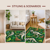 Vibrant Colorful Jurassic Theme(Green)