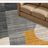 Ultra Soft Area Rug, Non Slip, Stain Resistant, Washable Area Rugs for Living Room, Bedroom, Chic Minimalist Monochrome Design(Gray)