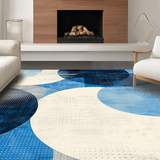 Ultra Soft Area Rug, Non Slip, Stain Resistant, Washable Area Rugs for Living Room, Bedroom, Minimalist Fluffy Decorative Theme(Blue)
