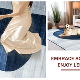 Contemporary Ogee Shape Accent(Blue)