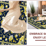 Vintage Floral Medallion Style(Blue)