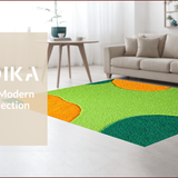 Ultra Soft Area Rug, Non Slip, Stain Resistant, Washable Area Rugs for Living Room, Bedroom, Irregular Cat Shaped(Green)