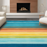 Eclectic Rainbow Geometric Fusion(Blue)