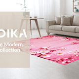 Ultra Soft Area Rug, Non Slip, Stain Resistant, Washable Area Rugs for Living Room, Bedroom, Tranquil Soft Color Palette(Pink)
