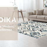 Minimalist Grey and White Medallion(Gray)