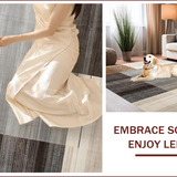 Ultra Soft Area Rug, Non Slip, Stain Resistant, Washable Area Rugs for Living Room, Bedroom, Elegant Earthy Abstract Composition(Gray)