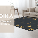 Ultra Soft Area Rug, Non Slip, Stain Resistant, Washable Area Rugs for Living Room, Bedroom, Chic Minimalist Paw Print Aesthetic(Gray)