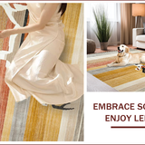 Ultra Soft Area Rug, Non Slip, Stain Resistant, Washable Area Rugs for Living Room, Bedroom, Stylish Chic Animal Motif(Brown)