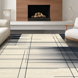 Contemporary White Patterned Surface(Beige)