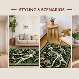 Luxurious Textured Jurassic Imagery(Black)