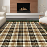 Ultra Soft Area Rug, Non Slip, Stain Resistant, Washable Area Rugs for Living Room, Bedroom, Rustic Pine Cone Elegance(Brown)