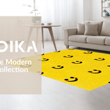 Happy Face Tufted Watercolor(Yellow)