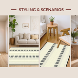 Contemporary Monochrome Linear Design(Beige)