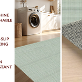 Ultra Soft Area Rug, Non Slip, Stain Resistant, Washable Area Rugs for Living Room, Bedroom, Subtle Earthy Trellis Pattern(Gray)