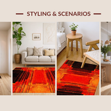 Dynamic Lava Thematic Artwork(Red)