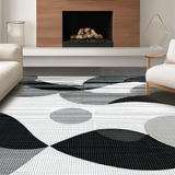 Dynamic Abstract Wavy Circles(Black)