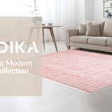 Ultra Soft Area Rug, Non Slip, Stain Resistant, Washable Area Rugs for Living Room, Bedroom, Contemporary Fluffy Abstract Style(Pink)