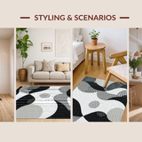 Dynamic Abstract Wavy Circles(Black)