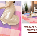Enchanting Fuzzy Color Block Style(Pink)