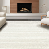 Ultra Soft Area Rug, Non Slip, Stain Resistant, Washable Area Rugs for Living Room, Bedroom, Chic Fluffy Softness for Interiors(Beige)