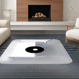 Dynamic Monochrome Checkered Illusion(Black)