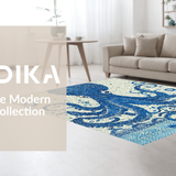 Ultra Soft Area Rug, Non Slip, Stain Resistant, Washable Area Rugs for Living Room, Bedroom, Seaside Octopus Carpet - Nautical Blue(Blue)