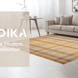 Ultra Soft Area Rug, Non Slip, Stain Resistant, Washable Area Rugs for Living Room, Bedroom, Inviting Subtle Textural Design(Gold)