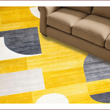 Ultra Soft Area Rug, Non Slip, Stain Resistant, Washable Area Rugs for Living Room, Bedroom, Elegant Modern Yellow Gradient Pattern(Yellow)
