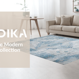 Ultra Soft Area Rug, Non Slip, Stain Resistant, Washable Area Rugs for Living Room, Bedroom, Minimalistic Grey Diamond Arrangement(Gray)