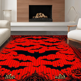 Haunting Monochrome Bat Design(Red)