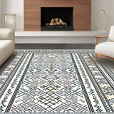 Ultra Soft Area Rug, Non Slip, Stain Resistant, Washable Area Rugs for Living Room, Bedroom, Luxurious Minimalist Graphic Composition(White)