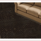 Ultra Soft Area Rug, Non Slip, Stain Resistant, Washable Area Rugs for Living Room, Bedroom, Earthy Toned Country Aesthetic(Black)