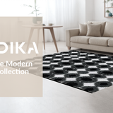 Bold Striped Geometric Statement(Black)