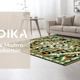 Intricate Black and Brown Artistry(Green)