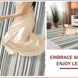 Contemporary Striped Monochrome Aesthetic(Beige)