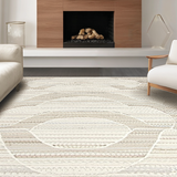 Sophisticated Warm Beige Geometric Style(Beige)