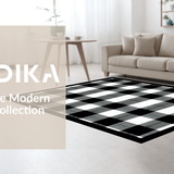 Artful Black and White Checkerboard(Black)