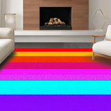 Festive Striped Contemporary Motif(Red)