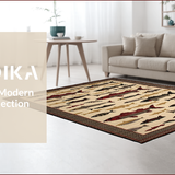 Ultra Soft Area Rug, Non Slip, Stain Resistant, Washable Area Rugs for Living Room, Bedroom, Rustic Earthy Fisherman Aesthetic(Beige)