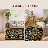 Elegant Abstract Circular Motif(Black)