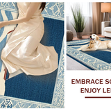 Ultra Soft Area Rug, Non Slip, Stain Resistant, Washable Area Rugs for Living Room, Bedroom, Sophisticated Maritime Color Harmony(Blue)