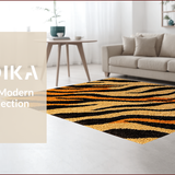 Ultra Soft Area Rug, Non Slip, Stain Resistant, Washable Area Rugs for Living Room, Bedroom, Eye-Catching Decorative Wildlife Rug for Offices(Beige)