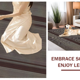Ultra Soft Area Rug, Non Slip, Stain Resistant, Washable Area Rugs for Living Room, Bedroom, Elegant Modern Script Welcome Mat(Brown)