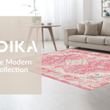 Fresh Playful Geometric Arrangement(Pink)