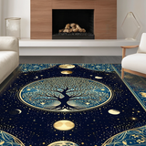 Celestial Tree Silhouette Motif(Blue)