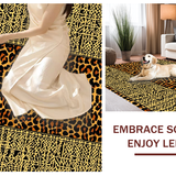 Ultra Soft Area Rug, Non Slip, Stain Resistant, Washable Area Rugs for Living Room, Bedroom, Stylish Abstract Animal Imagery(Brown)