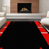 Chic Modern Black and Red(Black)