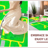 Ultra Soft Area Rug, Non Slip, Stain Resistant, Washable Area Rugs for Living Room, Bedroom, Vivid Cityscape Playful Design(Green)