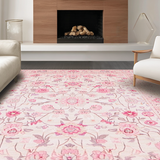 Ultra Soft Area Rug, Non Slip, Stain Resistant, Washable Area Rugs for Living Room, Bedroom, Whimsical Kids' Playful Design(Pink)
